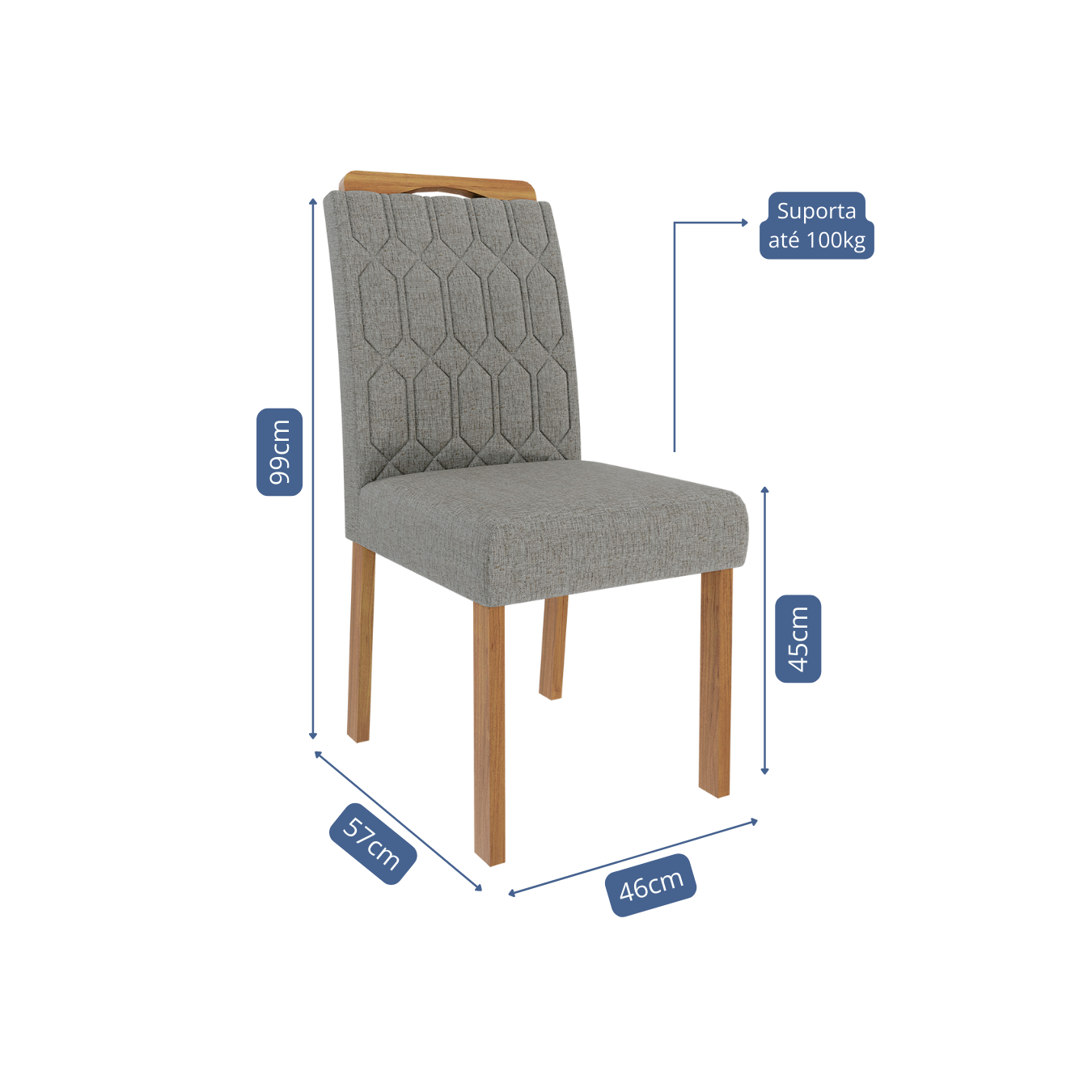 Comedor Louise 1.3 + 4S paola Grafito 3