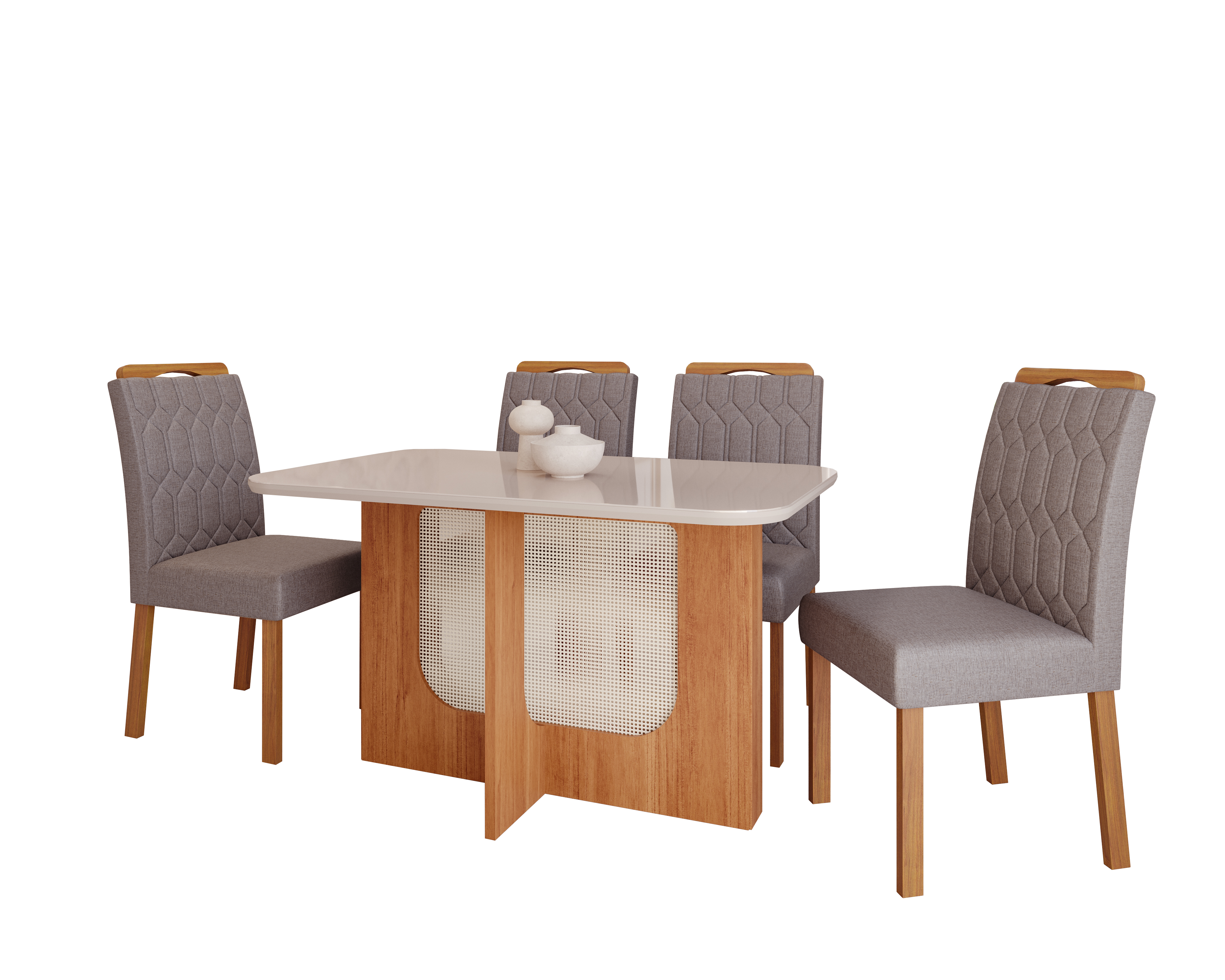 Comedor Louise 1.3 + 4S paola Grafito 7