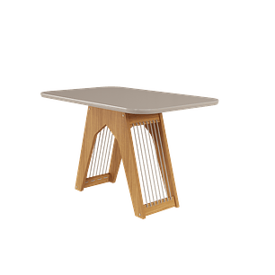 Comedor Carol 1.3 + 4S Juliana Beige