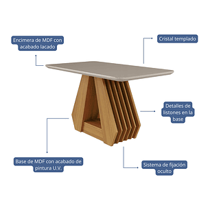 Co﻿medor Agata 1.3 + 4S Fernanda Nude