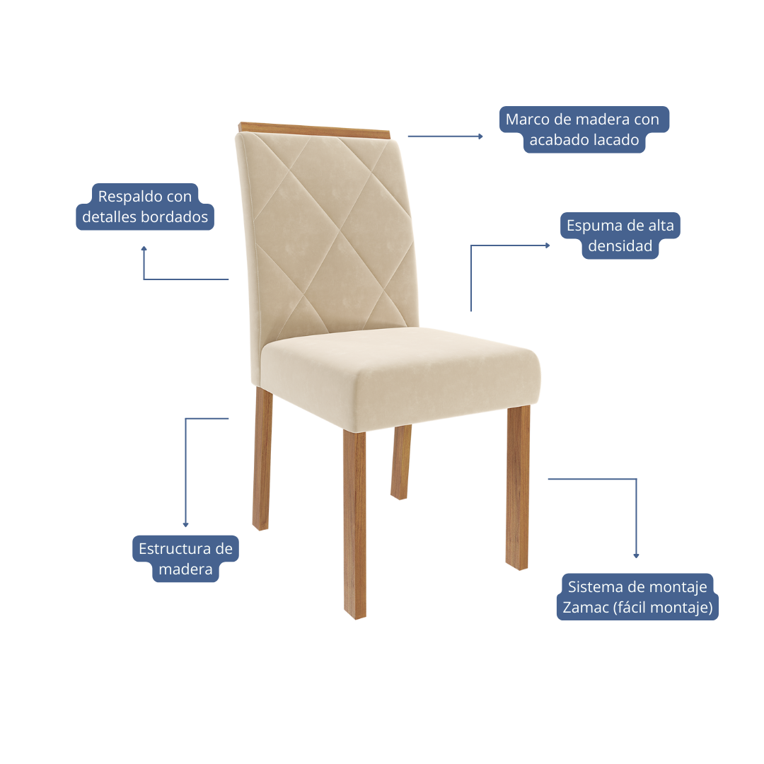 Co﻿medor Agata 1.3 + 4S Fernanda Nude 7