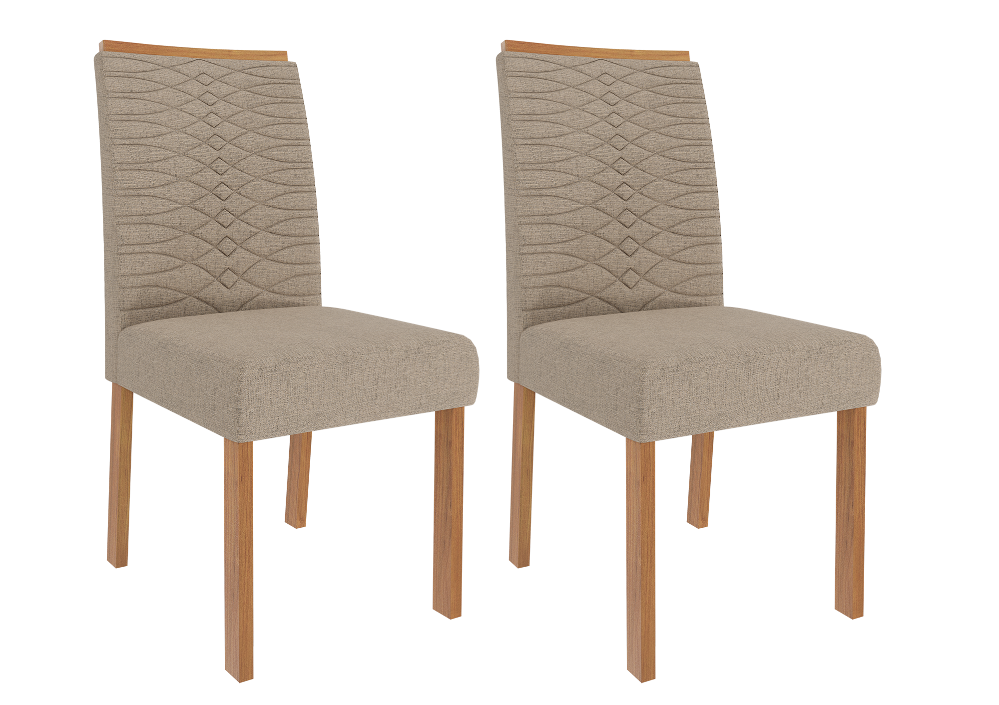 Comedor Patricia 1.3 + 4S Clarice Beige 5