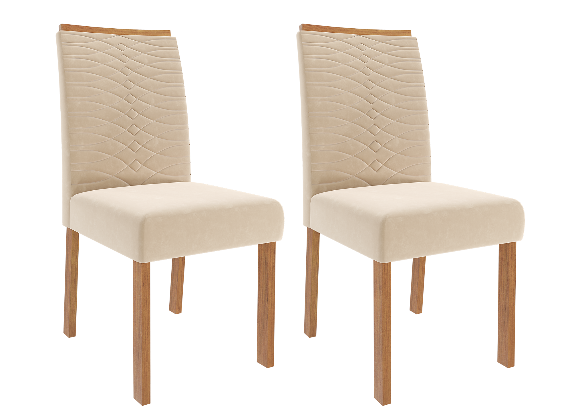 Comedor Patricia 1.3 + 4S Clarice Nude 5