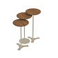 Set Mesas Orb Canela Champagne - Miniatura 2