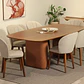 Comedor Lintz 1.8 Canela + 6S Alba Soft Palha - Miniatura 1