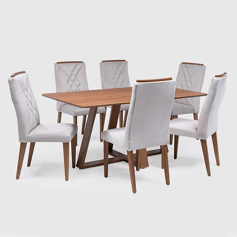 Comedor Avena 1.6 Canela + 6S Megan I02