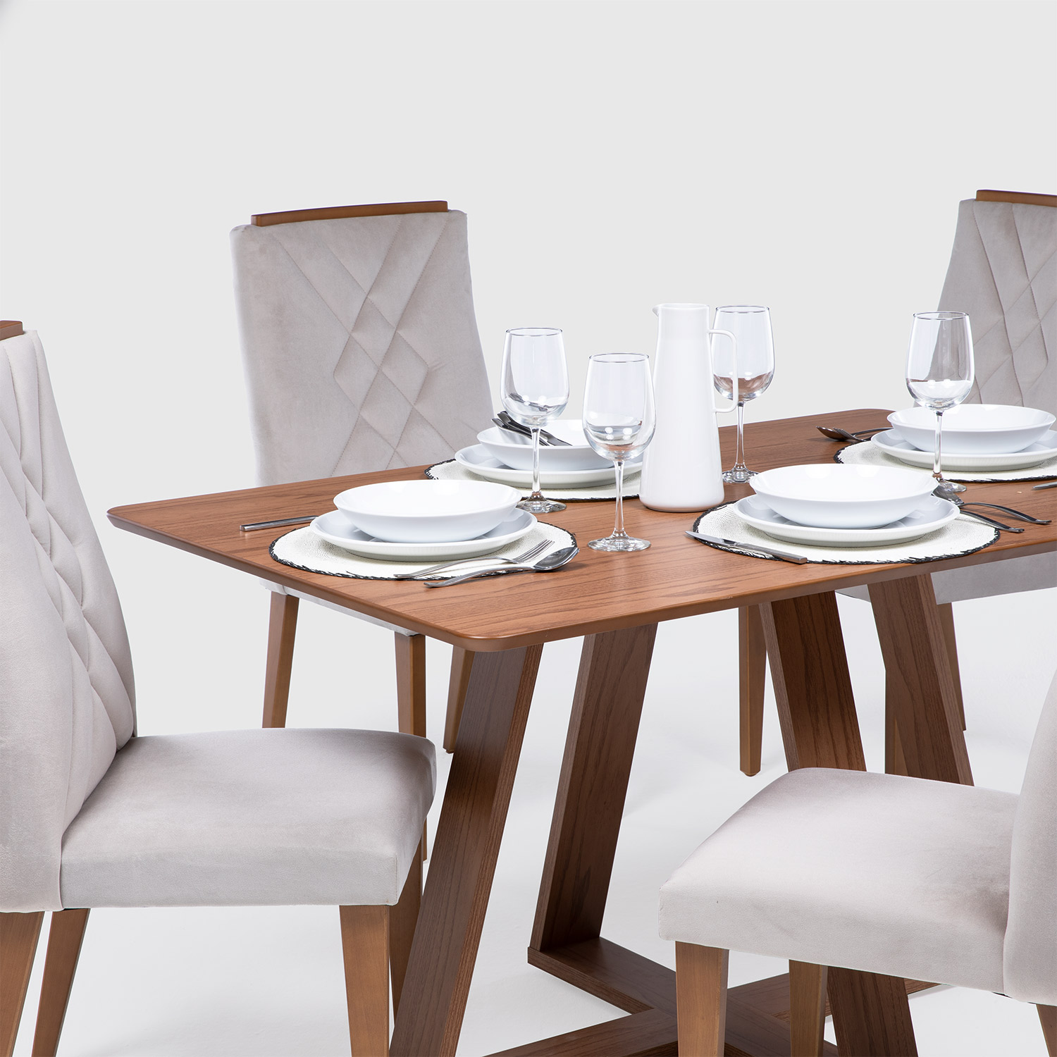 Comedor Avena 1.35 Canela + 4S Megan Inca 02 4