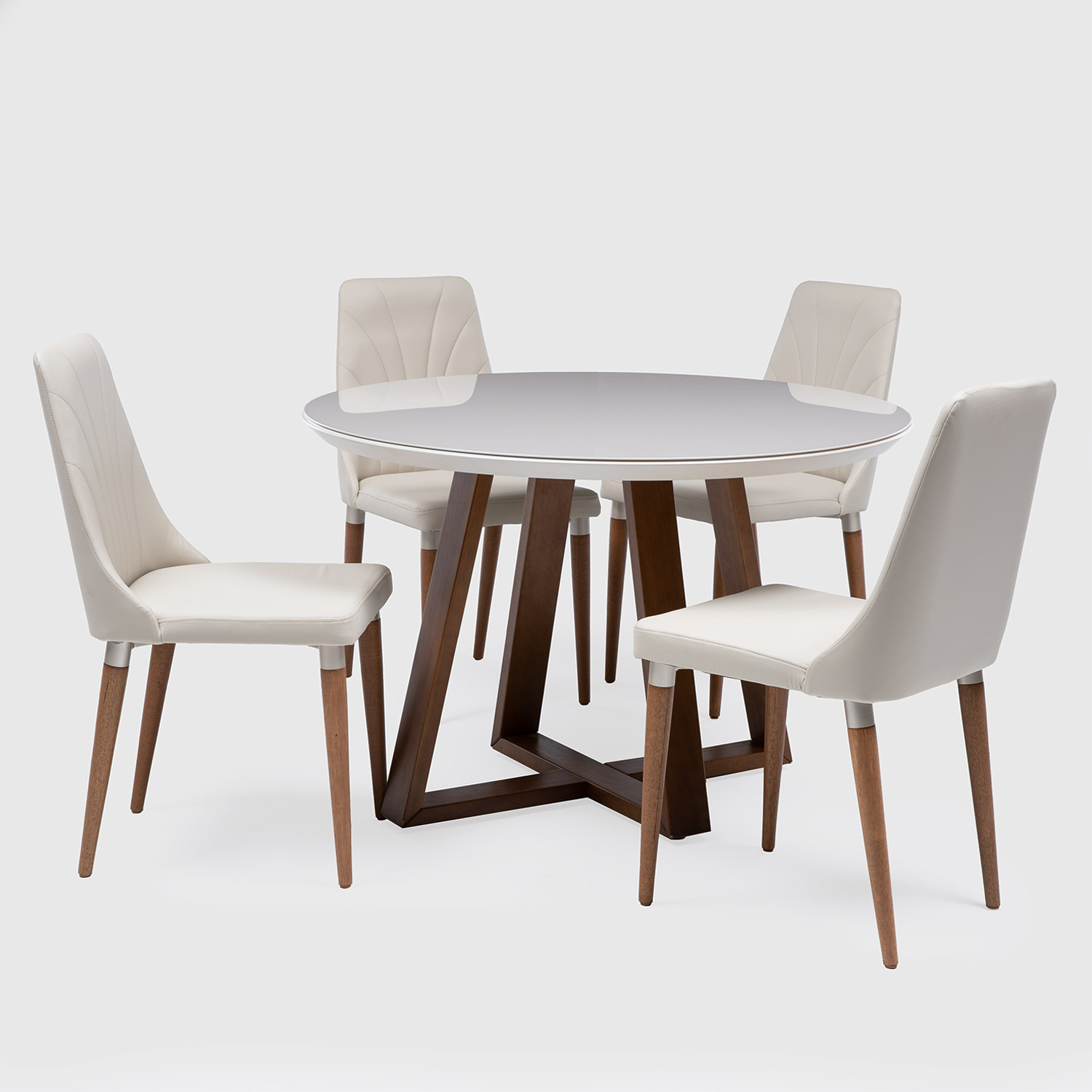 Comedor Bennet Redondo 1.15 + 4S Loren 311 2