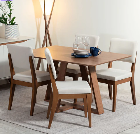 Comedor Avena 1.35 Canela + 4S Ella Linked 02