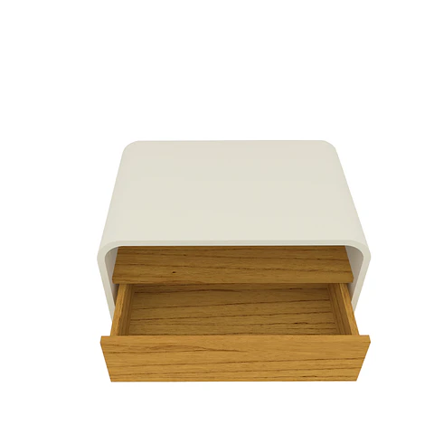 Respaldo Innova Led + 2 Veladores Off White Natural 