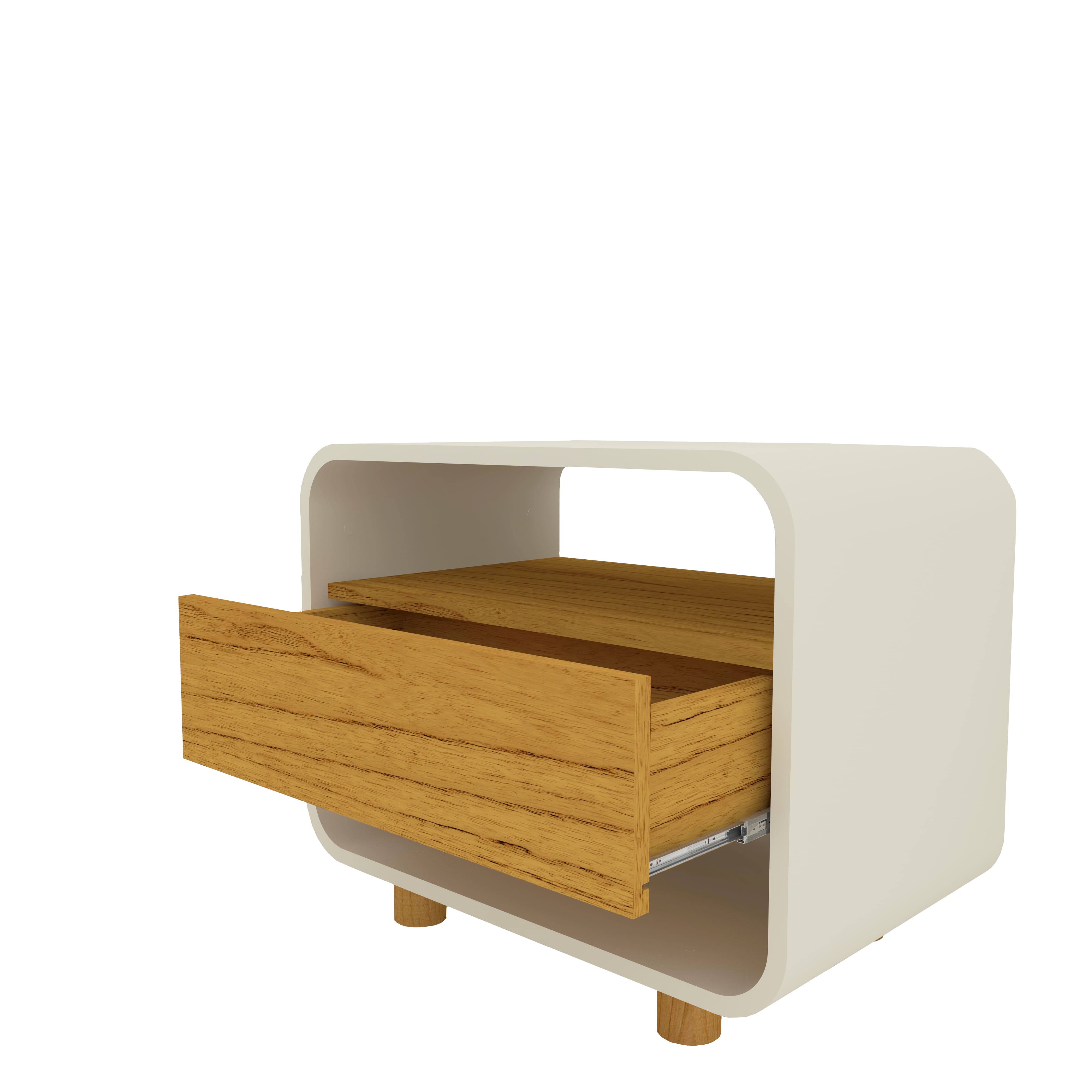 Respaldo Innova Led + 2 Veladores Off White Natural  3