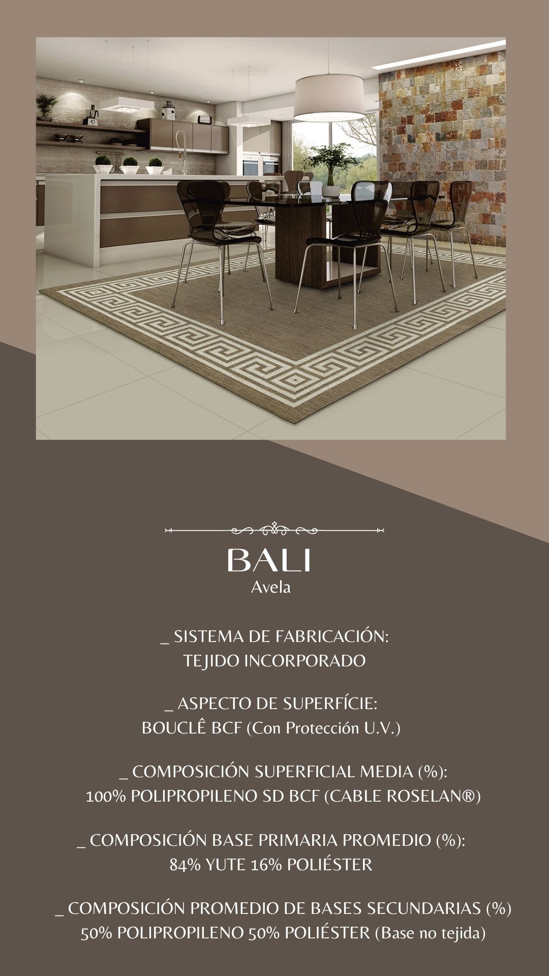 Alfombra tejida 2012 Bali Avela 200x250 6