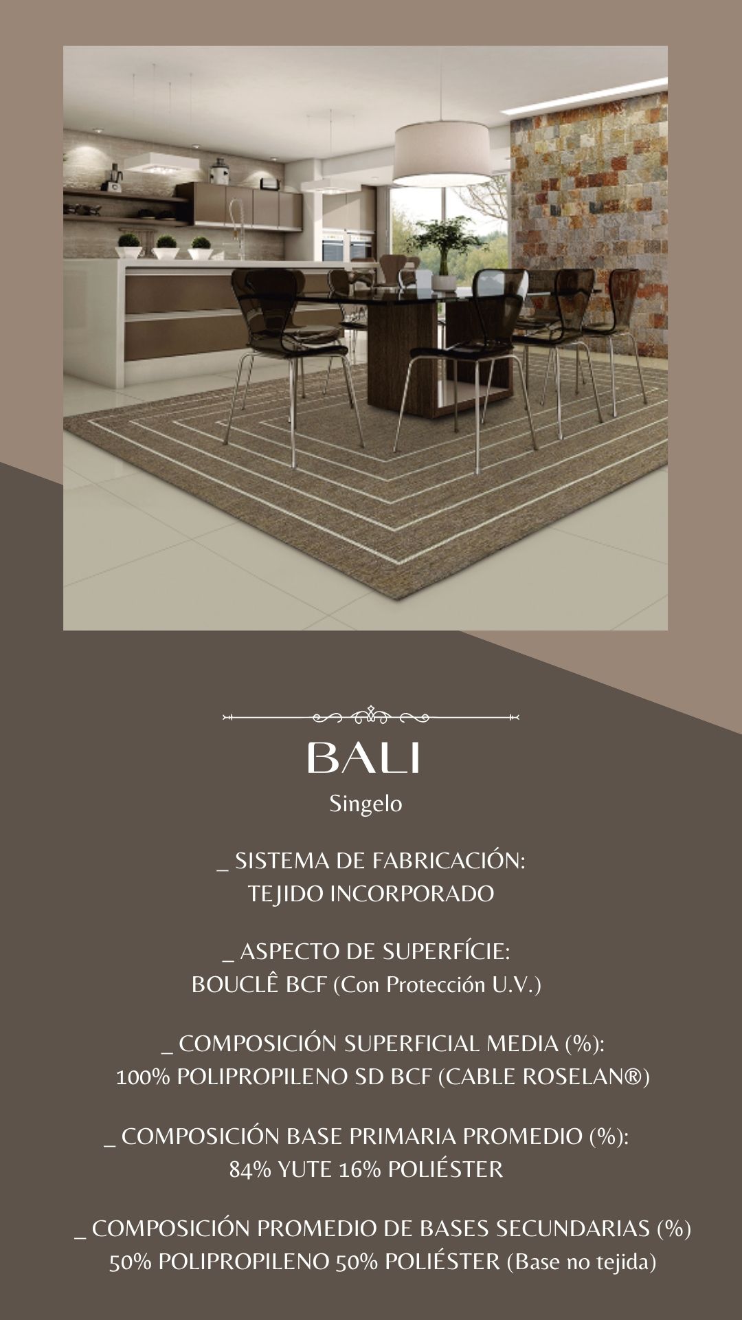 Alfombra tejida 3977 Bali Singelo 200x250 6