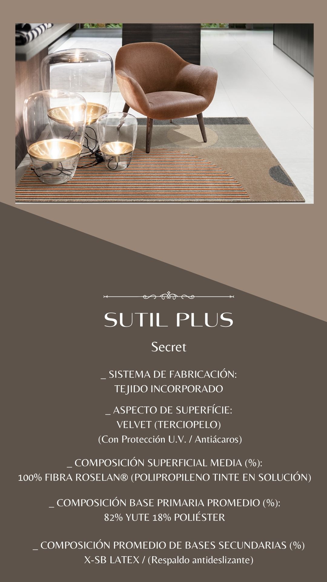 Alfombra tejida 0203 Sutil Secret 200x290 6