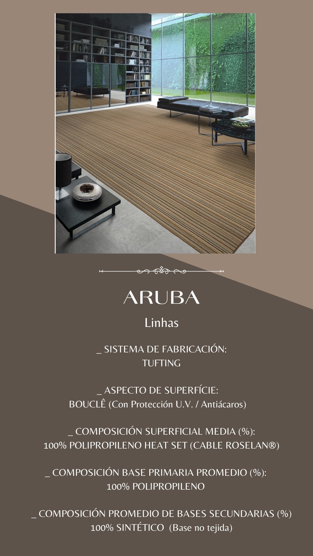 Alfombra tufting 1510 Aruba Linhas 200x250 6