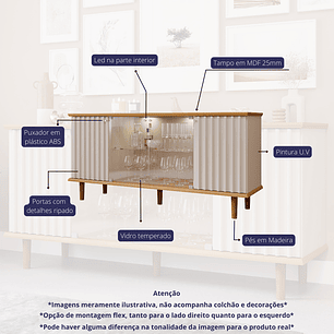 Buffet Janice Led Off White 