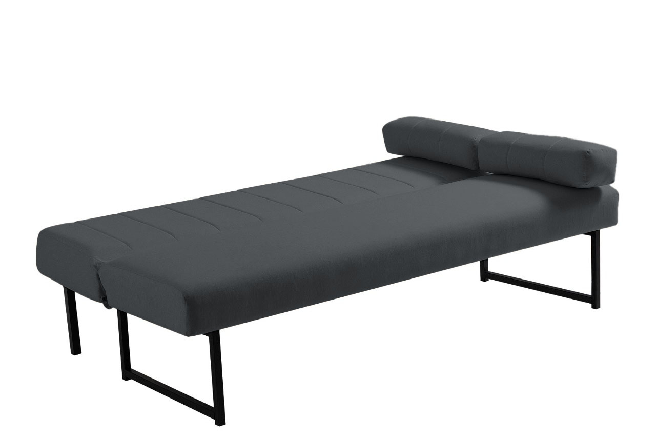 Sofa Cama Lenon Gris Oscuro  2