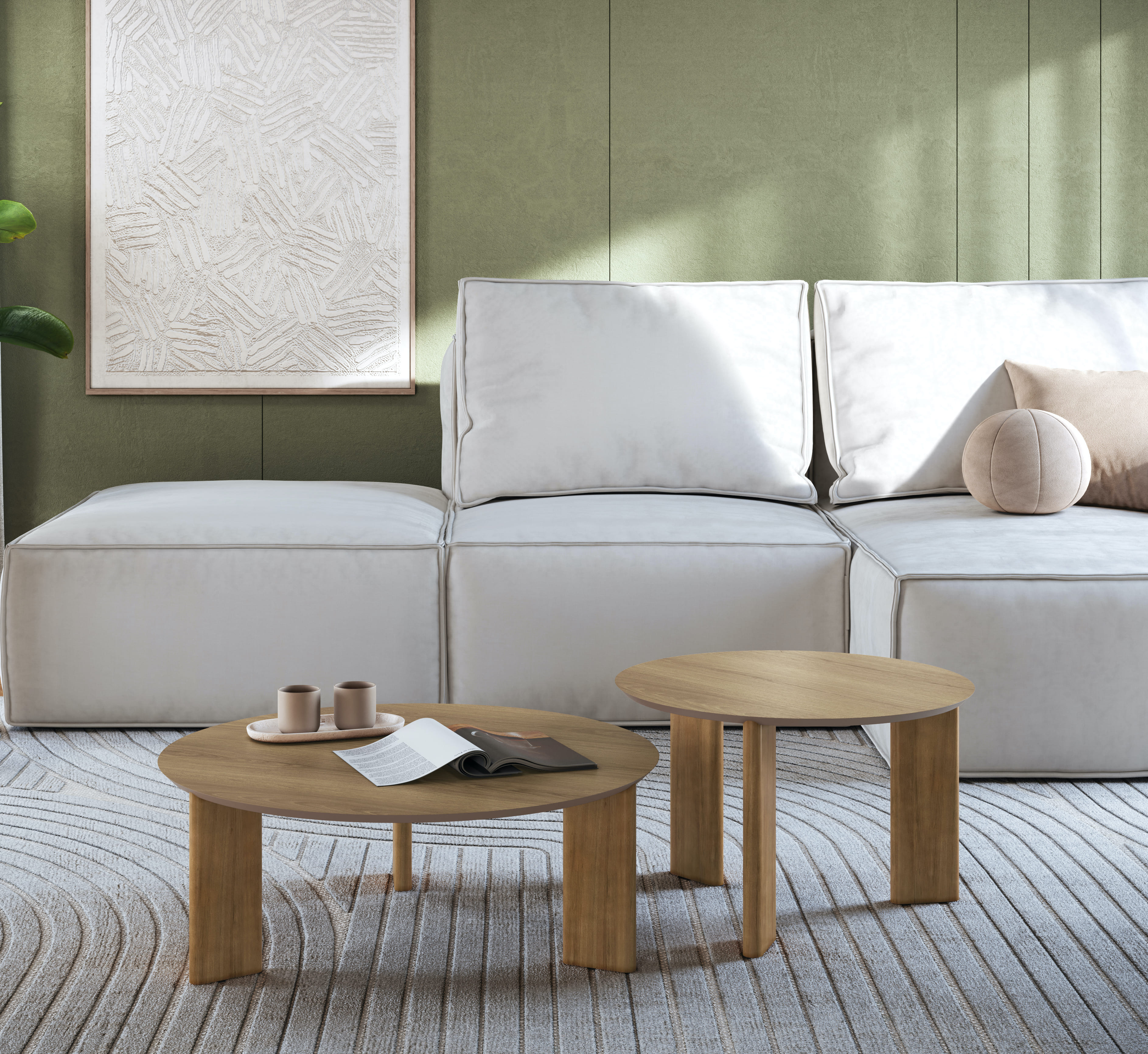 Set Mesas de Centro Alice 28018 28019 Cafe 1