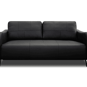 Sofá Riley Negro 100% Cuero