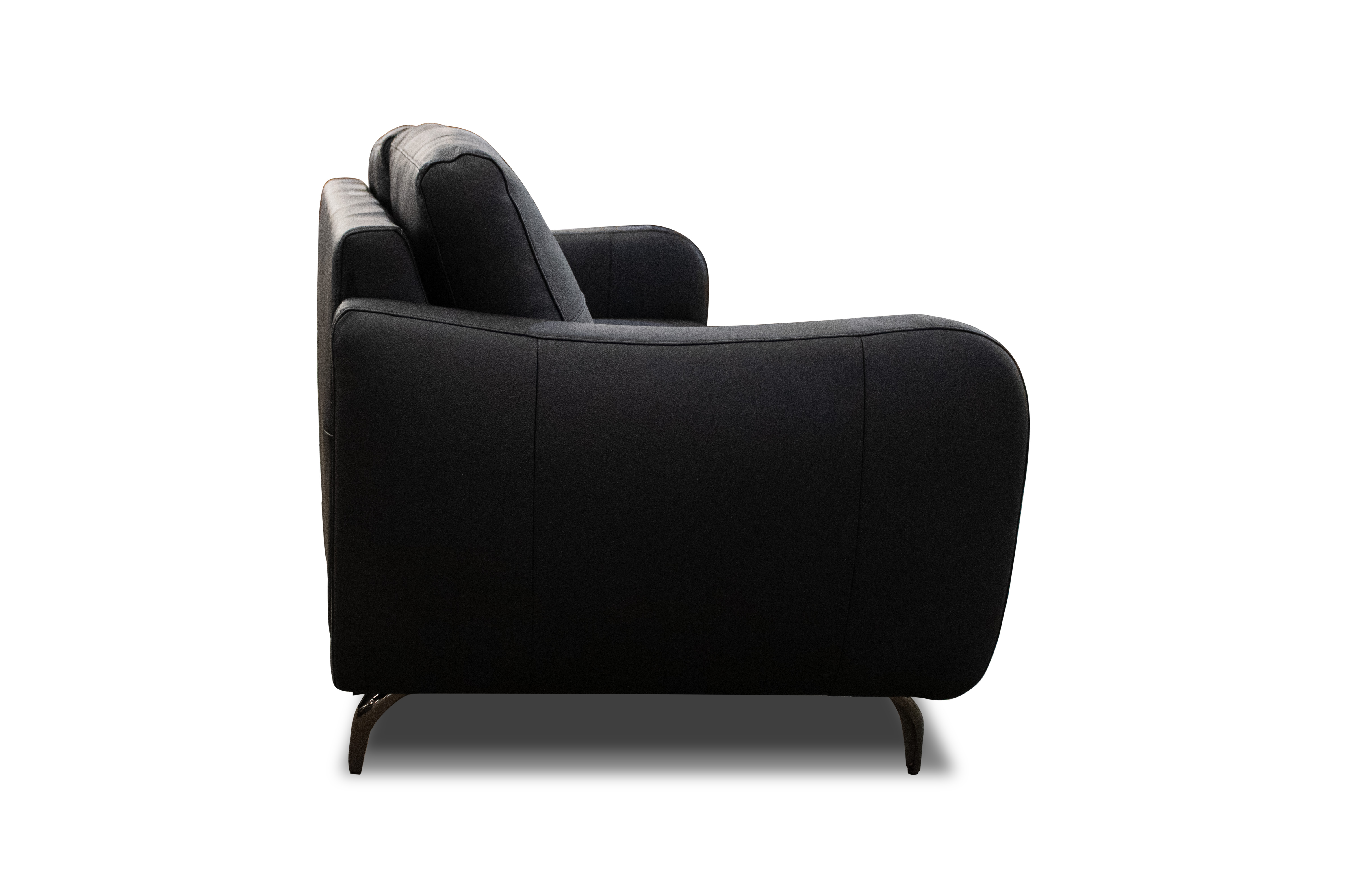 Sofá Riley Negro 100% Cuero 5