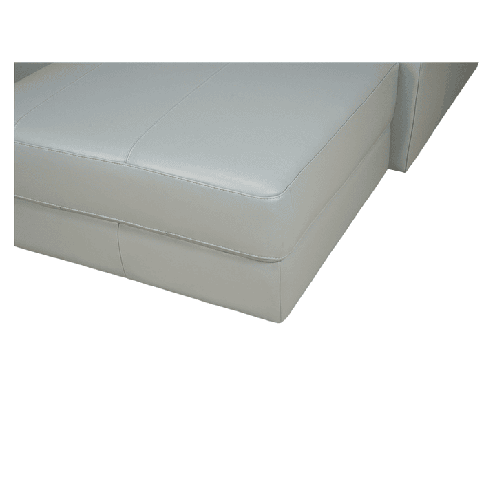 Sofa Di Como Gris 100% Cuero 5