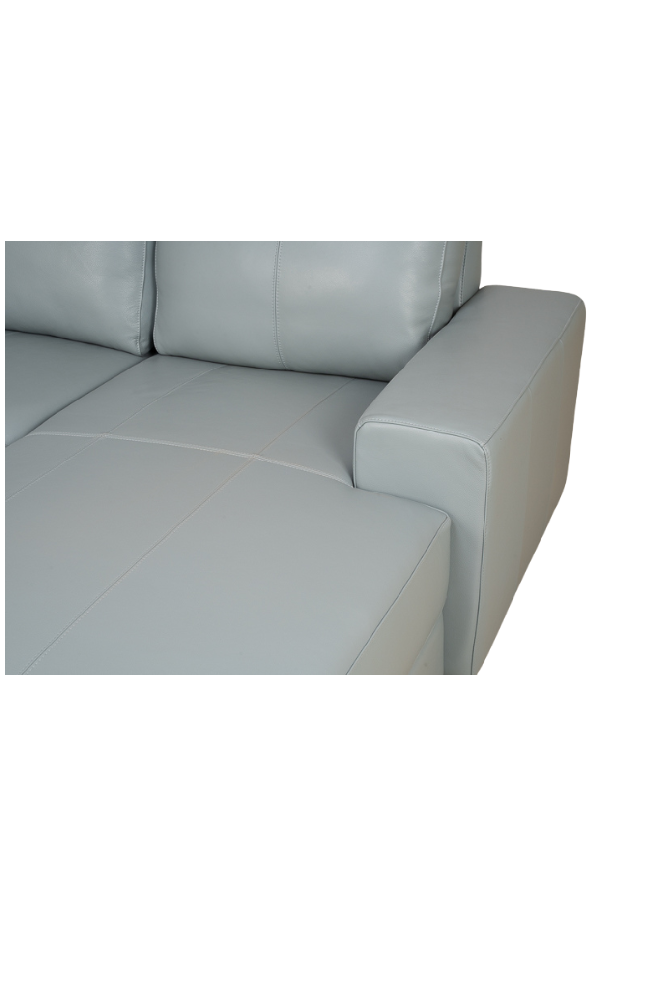 Sofa Di Como Gris 100% Cuero 6
