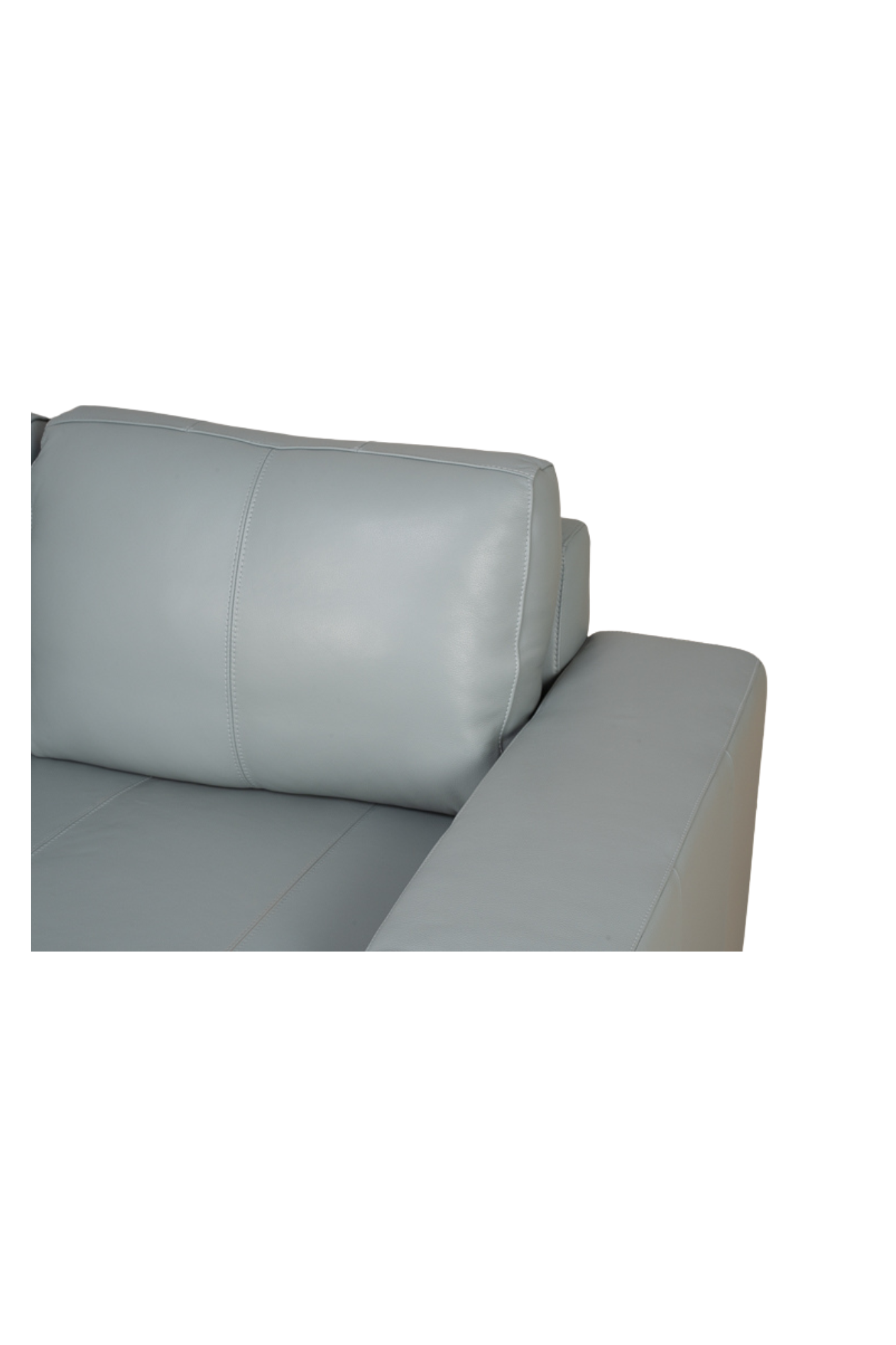 Sofa Di Como Gris 100% Cuero 8