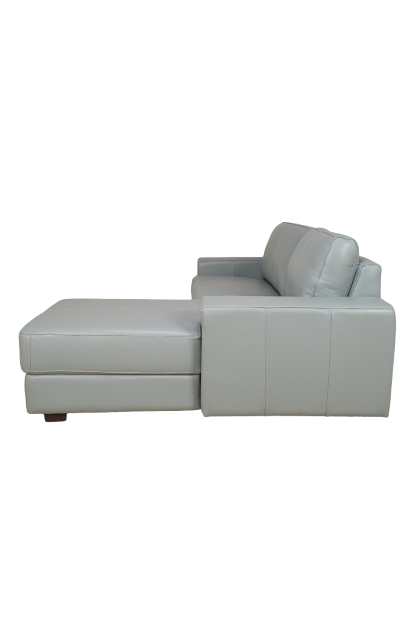Sofa Di Como Gris 100% Cuero 10