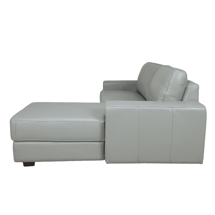 Sofa Di Como Gris 100% Cuero 10