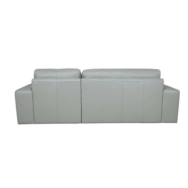 Sofa Di Como Gris 100% Cuero 11