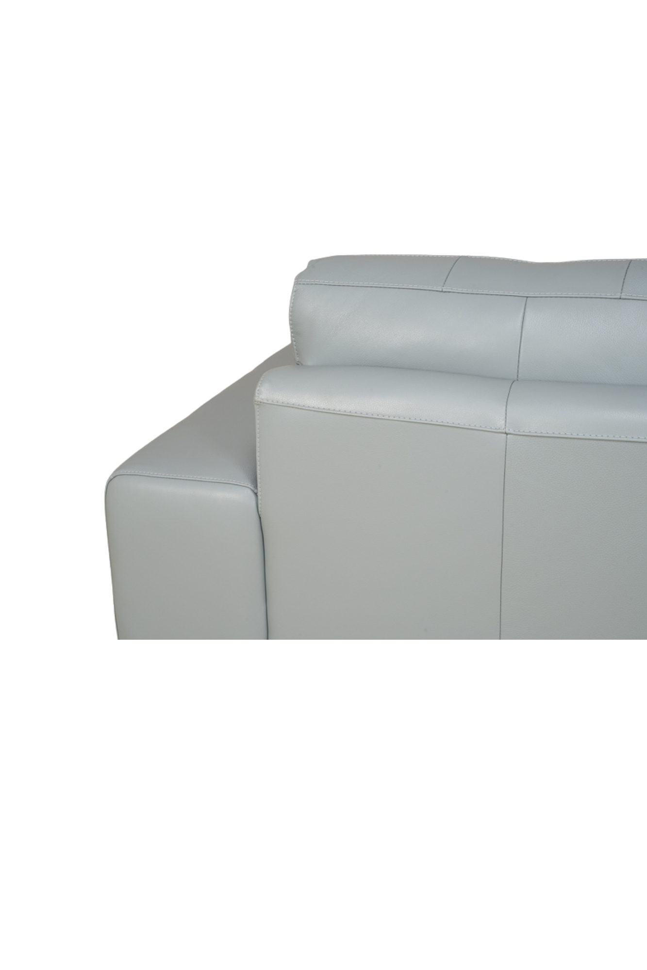 Sofa Di Como Gris 100% Cuero 12