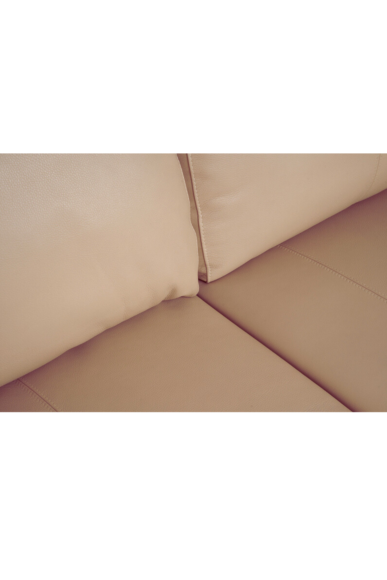 Sofa Di Como Beige 100% Cuero 8