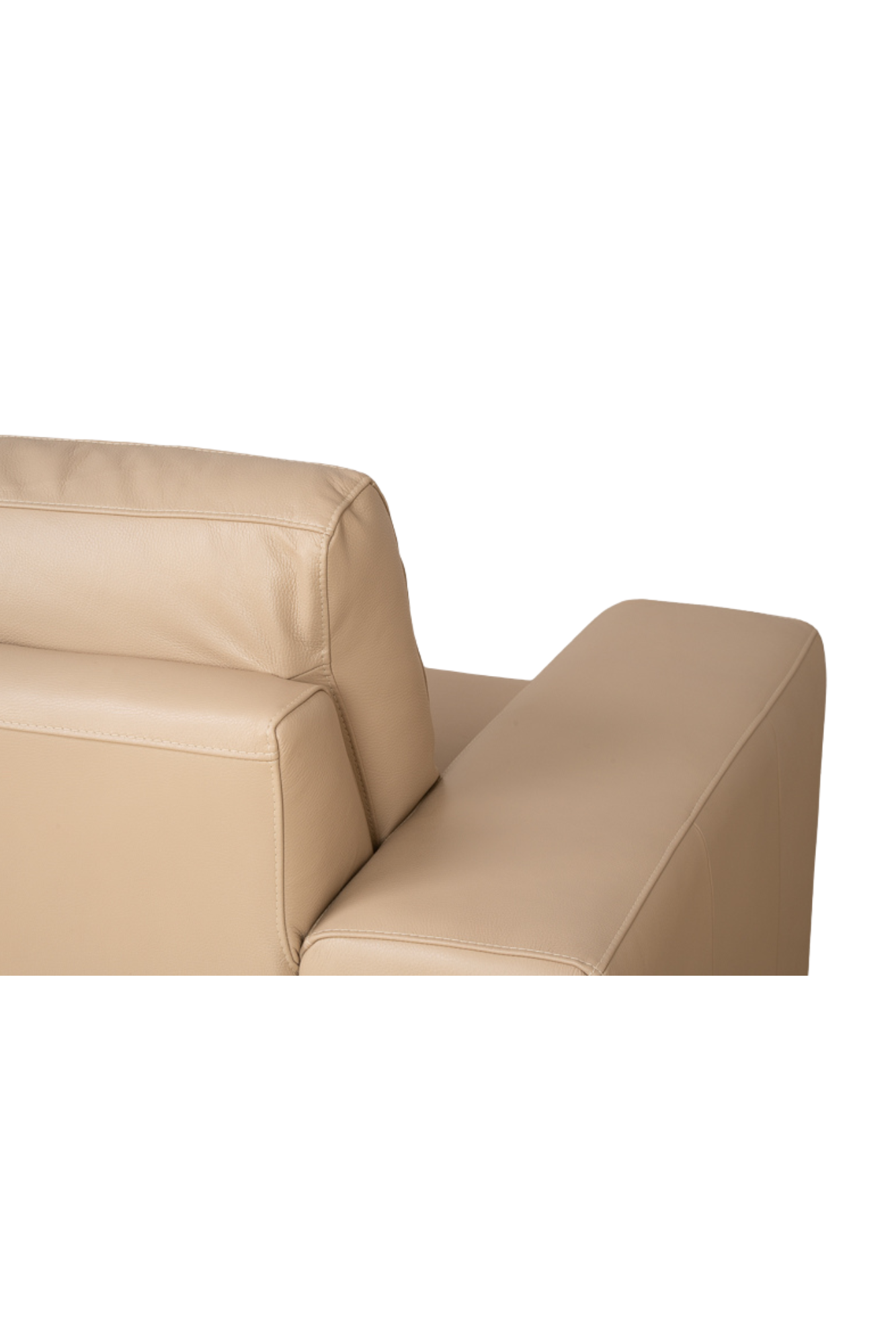 Sofa Di Como Beige 100% Cuero 11