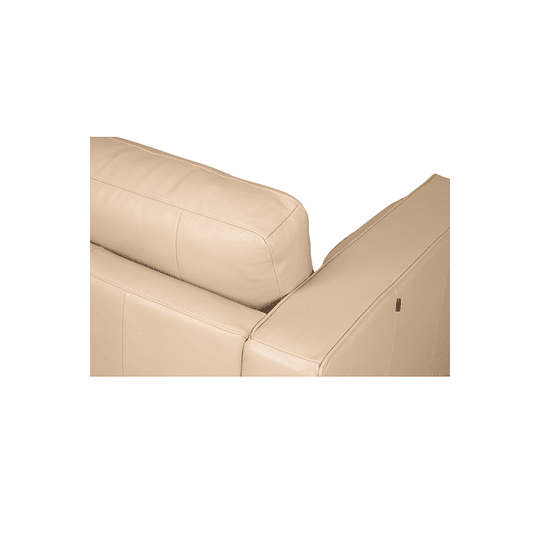 Sofa Apgar Beige 100% Cuero