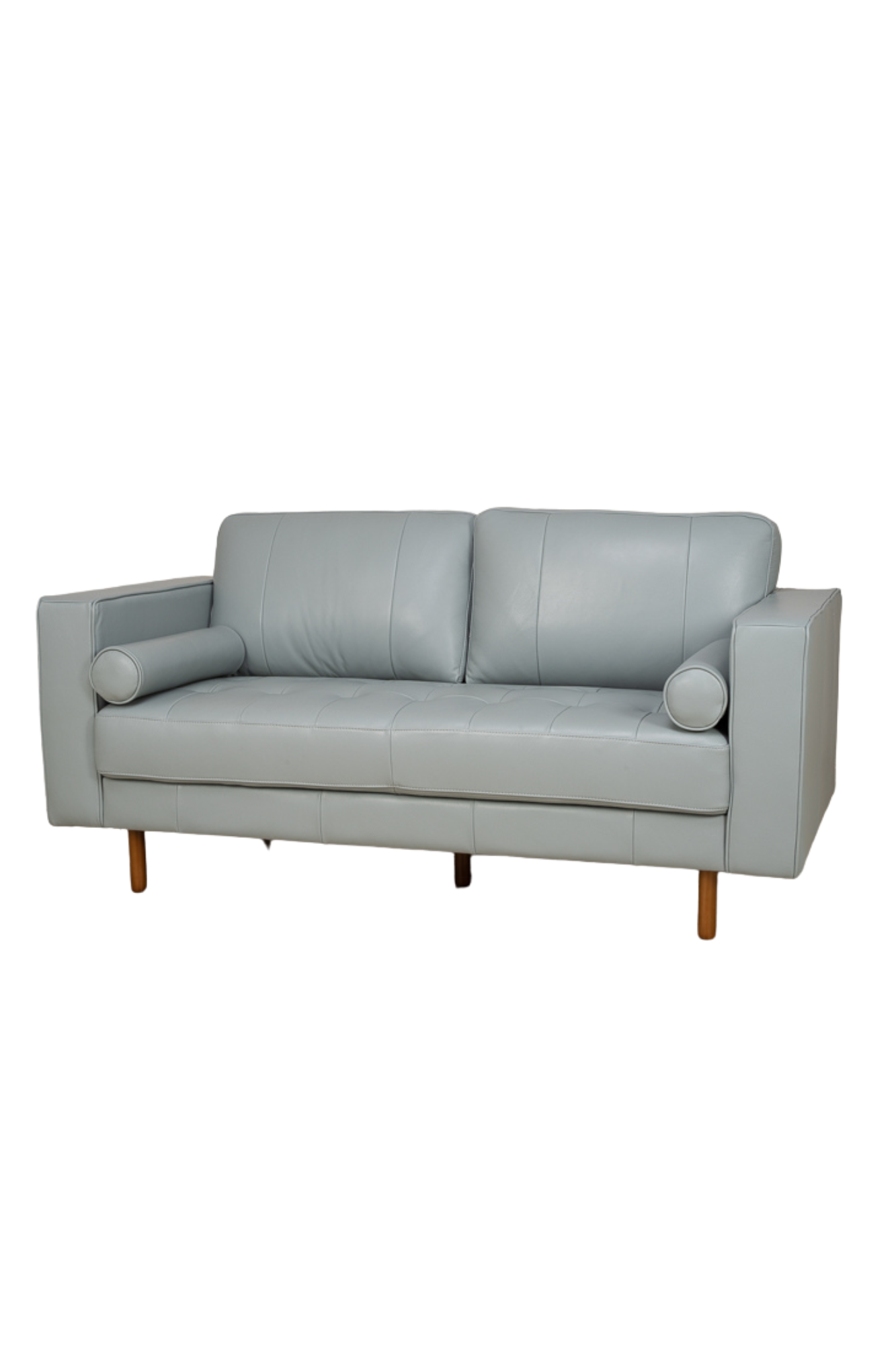 Sofa Apgar Gris 100% Cuero 3