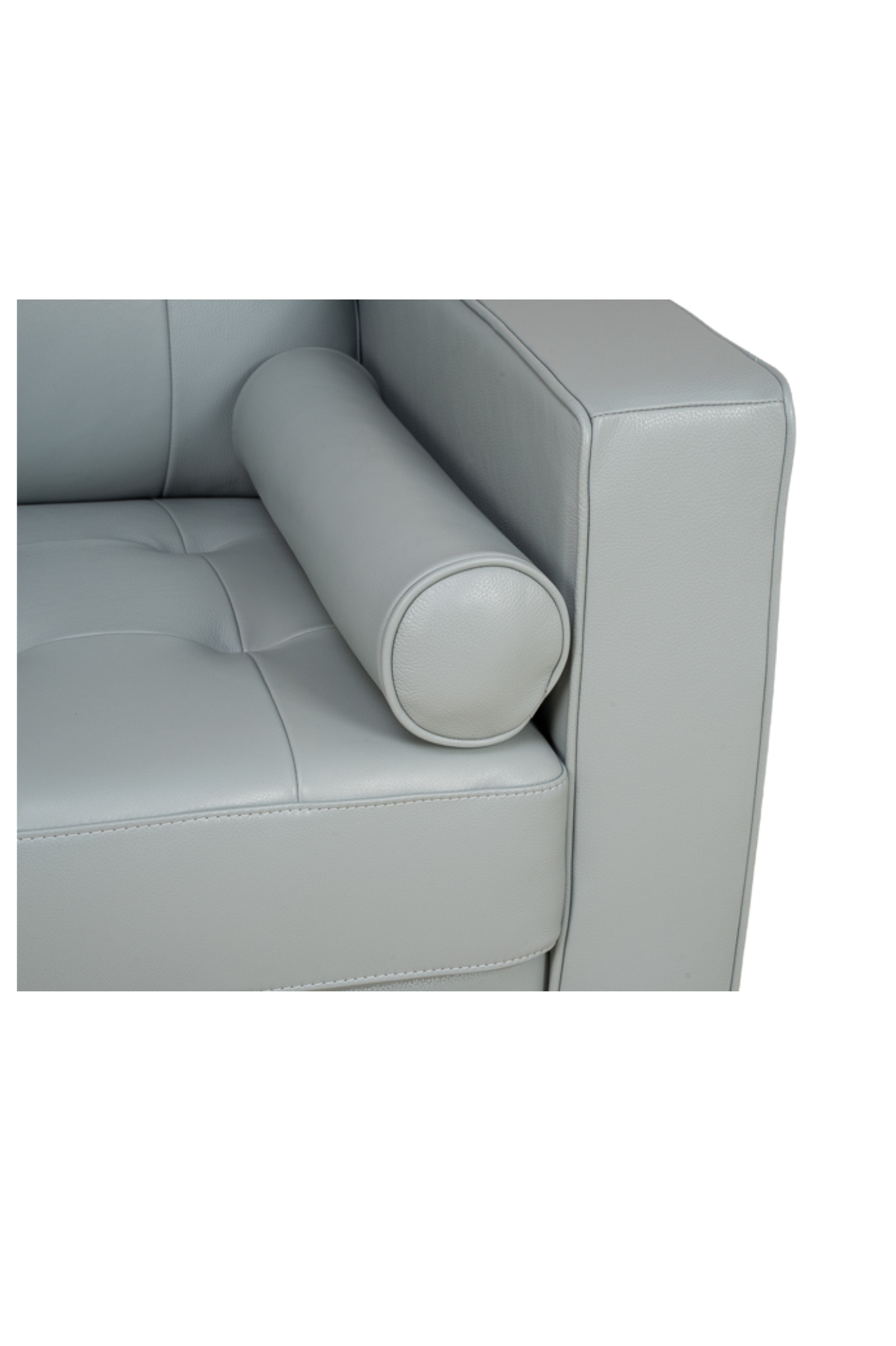 Sofa Apgar Gris 100% Cuero 7