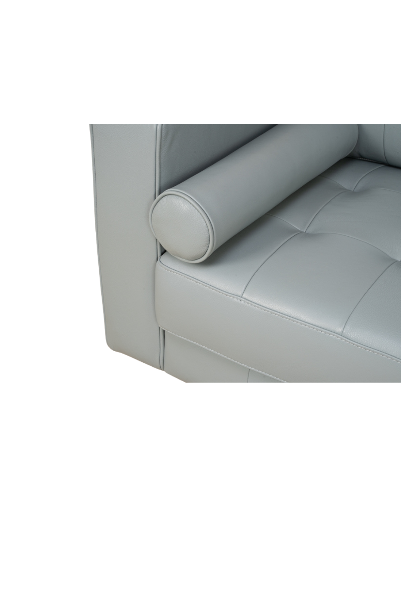 Sofa Apgar Gris 100% Cuero 9