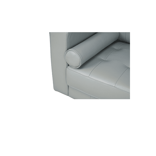 Sofa Apgar Gris 100% Cuero