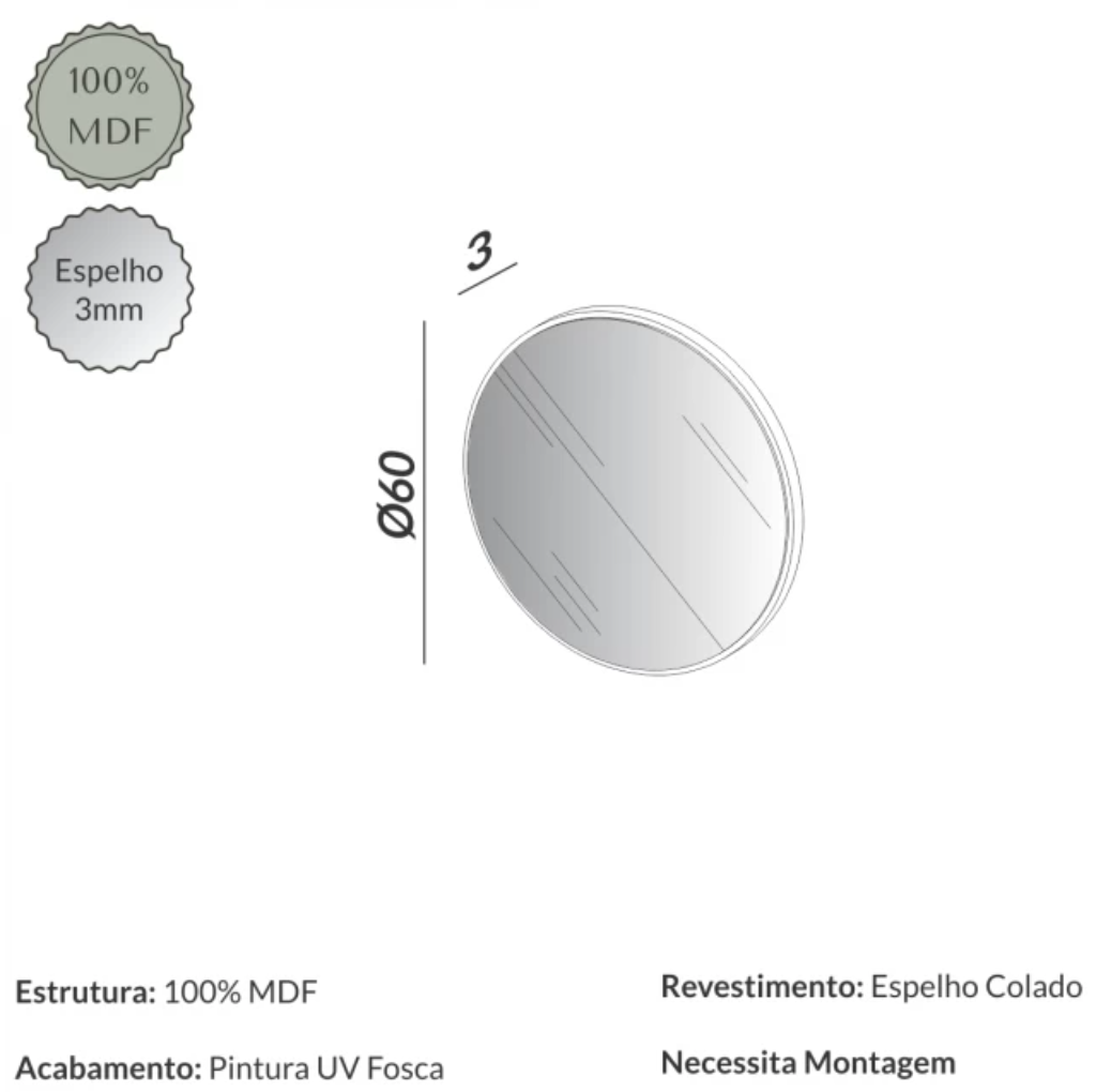 Espejo Choapa Es11 Redondo  3