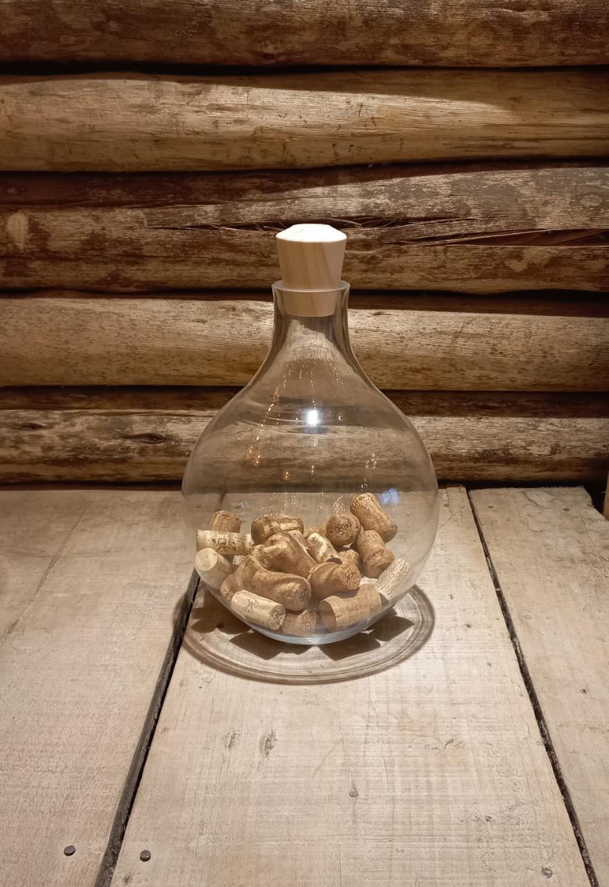 Botella decorativa cilindro  1