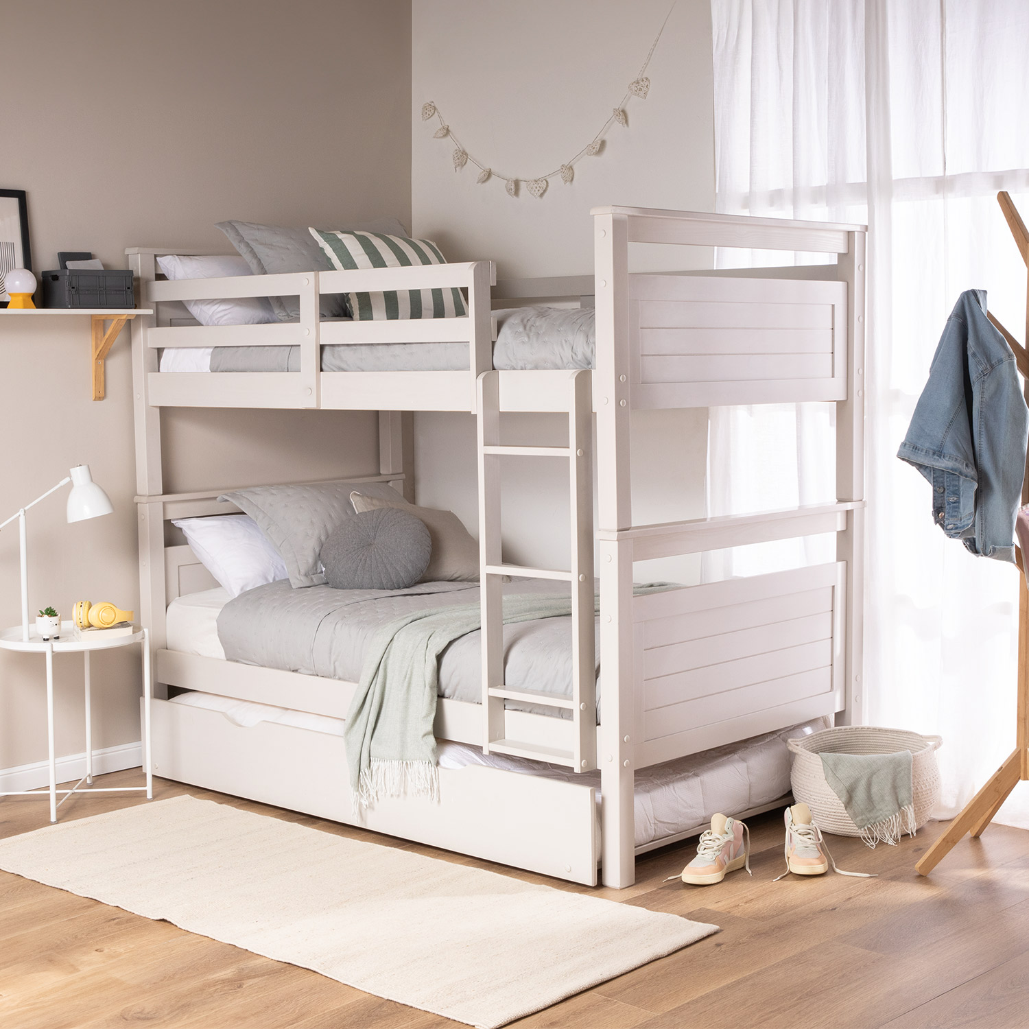 Camarote Nirvana 1.5 P + Cama Auxiliar 100% Madera 1