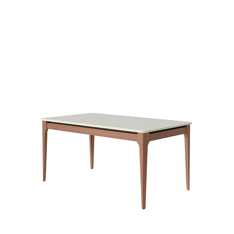 Comedor Addar 1.6 Off White + 6 Sillas Megan