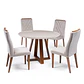 Comedor Bennet 1.15 Redondo + 4 Sillas Megan  - Miniatura 2
