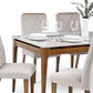 Comedor Addar 1.6 Off White + 6 Sillas Megan - Miniatura 5