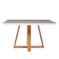 Comedor Bennet 1.35 Cuadrado Off white + 8 Sillas Saga Ts L02 - Miniatura 5