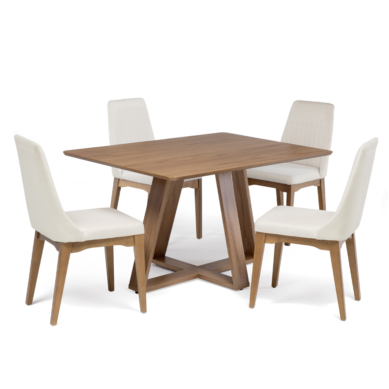 Comedor Avena 1.35 Canela + 4S Elsie Beige 2