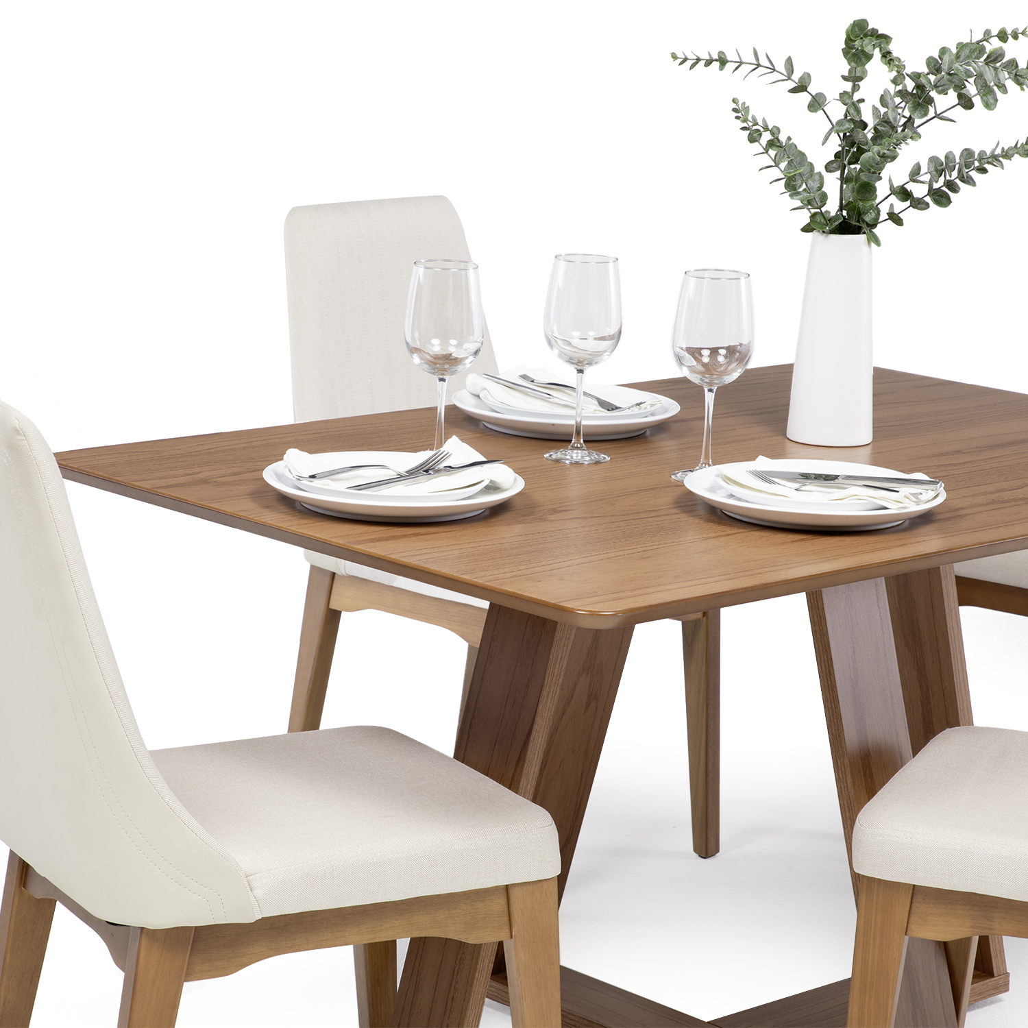 Comedor Avena 1.35 Canela + 4S Elsie Beige 3