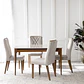 Comedor Addar 1.35 Ow+ 4 Sillas Megan - Miniatura 1
