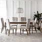 Comedor Addar 1.8 Off white + 6 Sillas Megan - Miniatura 1