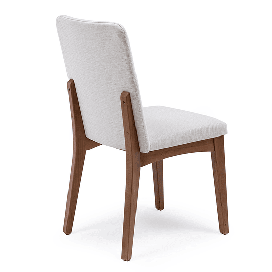 Comedor Bennet 1.35 Cuadrado Off white + 8 sillas Olive L02